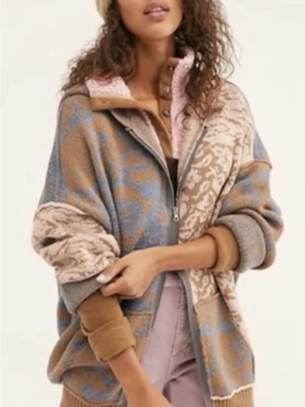 Free People In Bloom Cardi hooded sweater cardigan